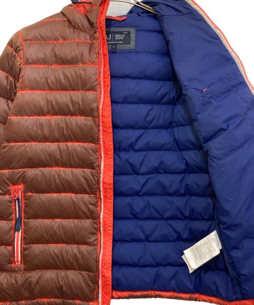 ARMANI JEANS（アルマーニジーンズ）ARMANI JEANS (アルマーニジーンズ) レッドポイントライトダウンジャケット レッド サイズ:44の古着・服飾アイテム