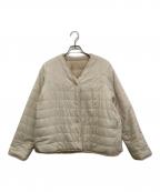 SOEJUソージュ）の古着「リバーシブルノーカラージャケット　S-02-CT-017」｜ベージュ
