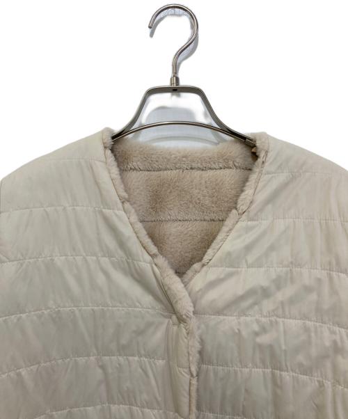 SOEJU（ソージュ）SOEJU (ソージュ) リバーシブルノーカラージャケット　S-02-CT-017 ベージュ サイズ:FREEの古着・服飾アイテム
