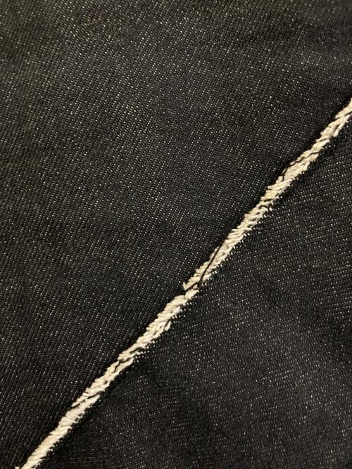 ISSEY MIYAKE（イッセイミヤケ）ISSEY MIYAKE (イッセイミヤケ) 02AW コーティング加工パッチワークデニムパンツ　IM23FF027 ブラック サイズ:1の古着・服飾アイテム