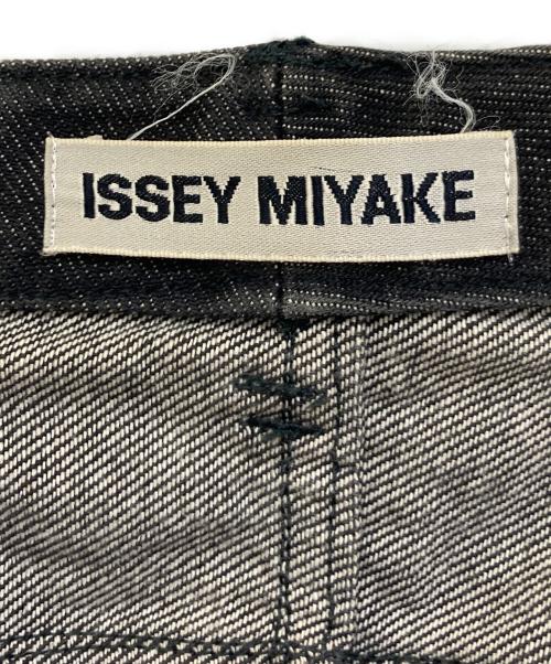 ISSEY MIYAKE（イッセイミヤケ）ISSEY MIYAKE (イッセイミヤケ) 02AW コーティング加工パッチワークデニムパンツ　IM23FF027 ブラック サイズ:1の古着・服飾アイテム