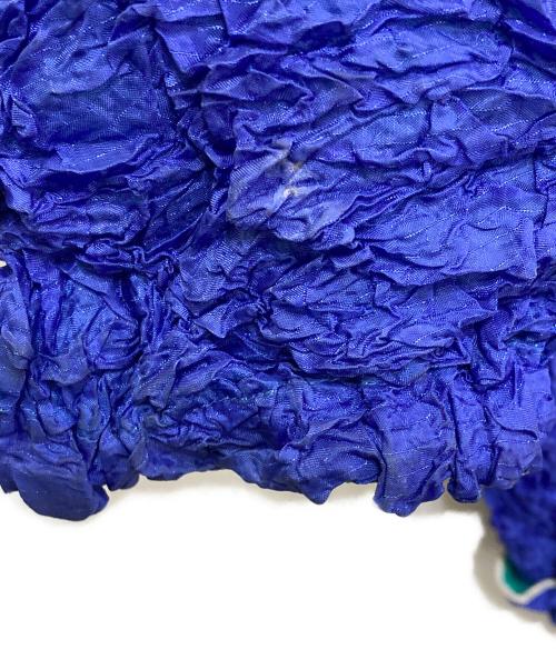 ISSEY MIYAKE（イッセイミヤケ）ISSEY MIYAKE (イッセイミヤケ) 00AW パッカブル シワ加工プルオーバーシャツ ブルー サイズ:2の古着・服飾アイテム