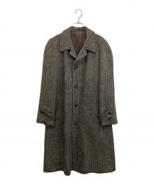 BEAMS F×Harris Tweed（ビームスエフ×ハリスツイード）の古着「ツイードバルカラーコート」｜グレー