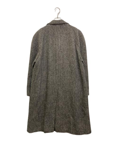 BEAMS F（ビームスエフ）BEAMS F (ビームスエフ) Harris Tweed (ハリスツイード) ツイードバルカラーコート グレー サイズ:実寸参照の古着・服飾アイテム