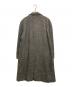 BEAMS F (ビームスエフ) Harris Tweed (ハリスツイード) ツイードバルカラーコート グレー サイズ:実寸参照：18000円