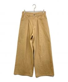 journal standard L'essage（ジャーナルスタンダード レサージュ）の古着「CO/L lドリルバギーパンツ」｜ベージュ