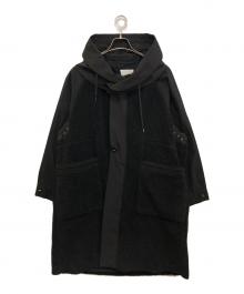 VACHEMENT×IENA（ヴァシュモン×イエナ）の古着「別注 ボア切替フーデッドコート」｜ブラック