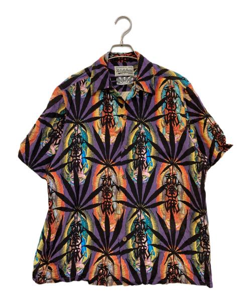WACKO MARIA（ワコマリア）WACKO MARIA (ワコマリア) BUDSPOOL (バッズプール) HAWAIIAN SHIRT パープル サイズ:Mの古着・服飾アイテム