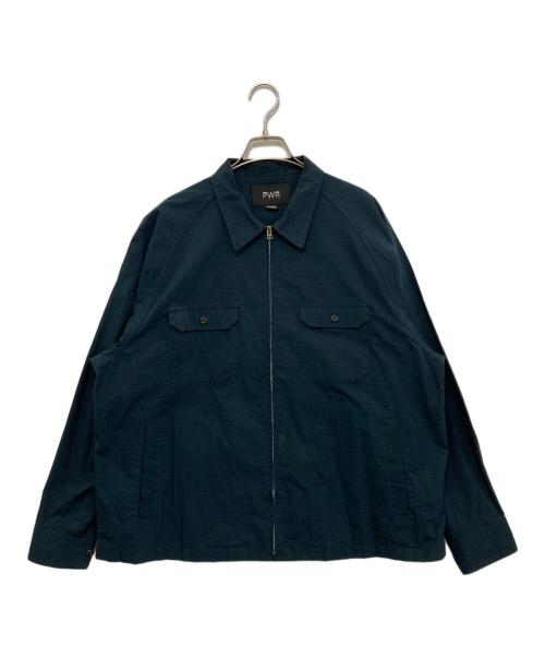 PWA（プア）PWA (プア) DRY ZIP-UP SWING SHIRT ネイビー サイズ:Lの古着・服飾アイテム