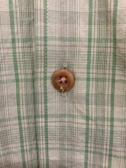 PWA（プア）PWA (プア) LINEN MIX O/C SHIRT グリーン サイズ:Lの古着・服飾アイテム