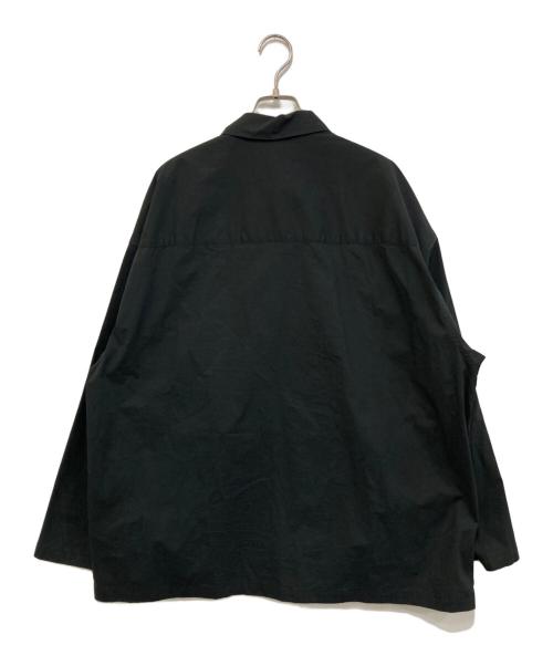 Graphpaper（グラフペーパー）Graphpaper (グラフペーパー) Stretch Typewriter L/S Oversized Box Shirt ブラック サイズ:FREEの古着・服飾アイテム