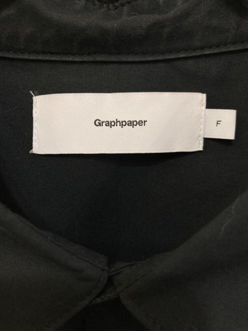 Graphpaper（グラフペーパー）Graphpaper (グラフペーパー) Stretch Typewriter L/S Oversized Box Shirt ブラック サイズ:FREEの古着・服飾アイテム