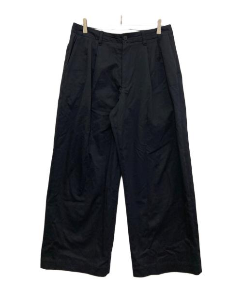 UNIVERSAL PRODUCTS.（ユニバーサルプロダクツ）UNIVERSAL PRODUCTS. (ユニバーサルプロダクツ) 2Tuck Wide Chino Trousers　253-60502 ネイビー サイズ:3の古着・服飾アイテム