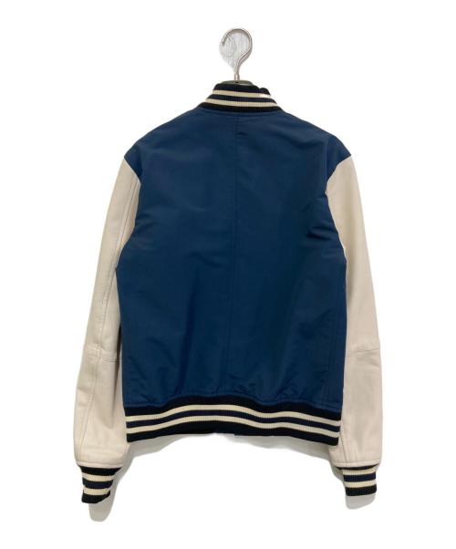 COACH（コーチ）COACH (コーチ) 袖レザー切替スタジャン　F56276 ネイビー サイズ:XSの古着・服飾アイテム