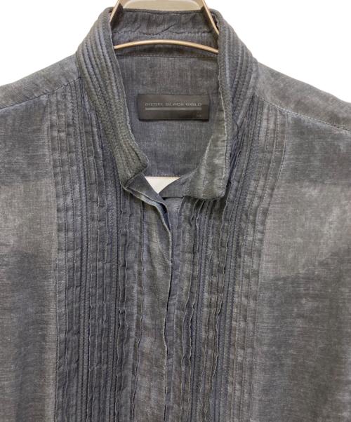 DIESEL Black Gold（ディーゼル ブラック ゴールド）DIESEL Black Gold (ディーゼル ブラック ゴールド) レイヤードシャツワンピース ネイビー サイズ:36の古着・服飾アイテム