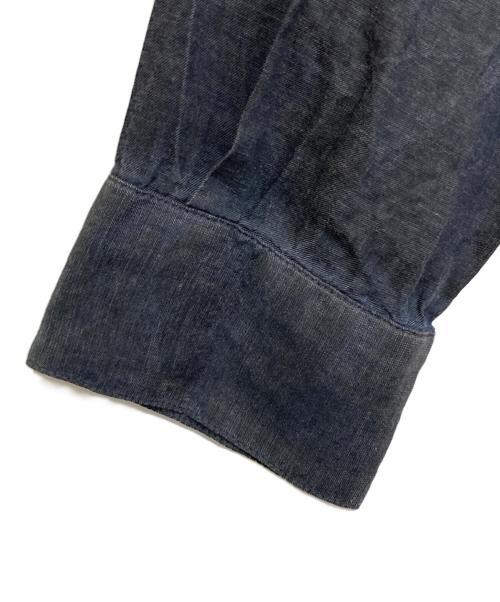 DIESEL Black Gold（ディーゼル ブラック ゴールド）DIESEL Black Gold (ディーゼル ブラック ゴールド) レイヤードシャツワンピース ネイビー サイズ:36の古着・服飾アイテム