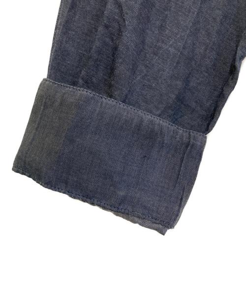DIESEL Black Gold（ディーゼル ブラック ゴールド）DIESEL Black Gold (ディーゼル ブラック ゴールド) レイヤードシャツワンピース ネイビー サイズ:36の古着・服飾アイテム