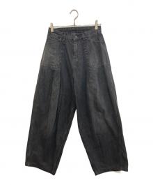 ARGUE（アーギュ）の古着「vintage black denim backer pants」｜インディゴ