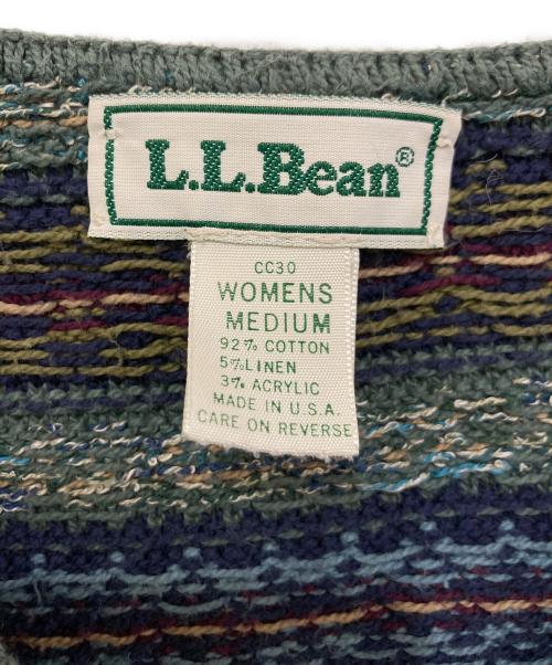 L.L.Bean（エルエルビーン）L.L.Bean (エルエルビーン) 80's コットンニットカーディガン オリーブ サイズ:Mの古着・服飾アイテム
