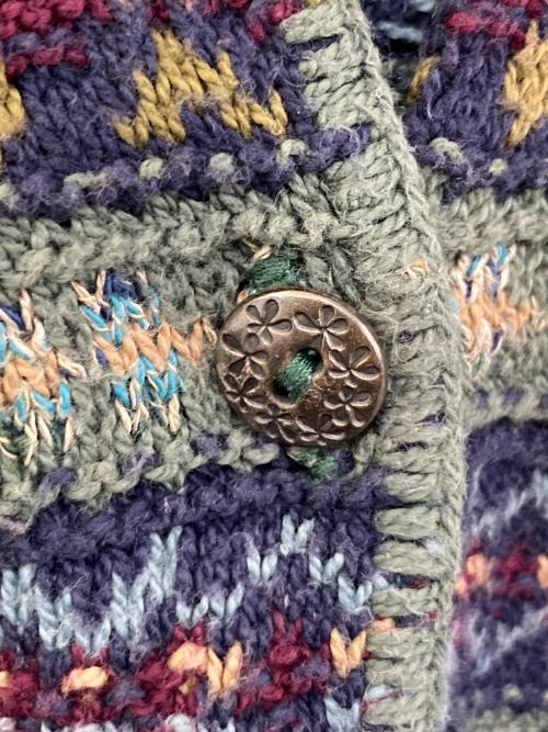 L.L.Bean（エルエルビーン）L.L.Bean (エルエルビーン) 80's コットンニットカーディガン オリーブ サイズ:Mの古着・服飾アイテム