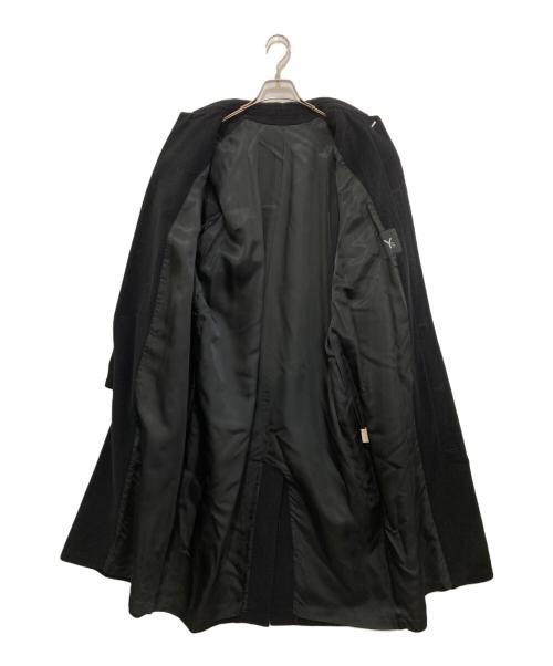 Y's（ワイズ）Y's (ワイズ) ウールメルトンステンカラーコート YT-C75-136 ブラック サイズ:-(実寸参照)の古着・服飾アイテム
