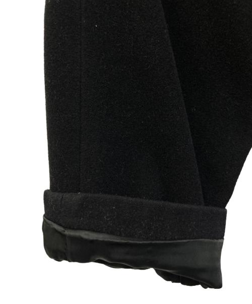 Y's（ワイズ）Y's (ワイズ) ウールメルトンステンカラーコート YT-C75-136 ブラック サイズ:-(実寸参照)の古着・服飾アイテム