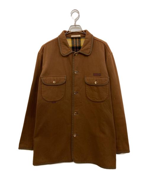 PAPAS（パパス）PAPAS (パパス) パイピングワークジャケット ブラウン サイズ:Lの古着・服飾アイテム
