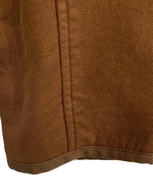 PAPAS（パパス）PAPAS (パパス) パイピングワークジャケット ブラウン サイズ:Lの古着・服飾アイテム