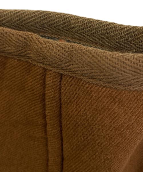 PAPAS（パパス）PAPAS (パパス) パイピングワークジャケット ブラウン サイズ:Lの古着・服飾アイテム