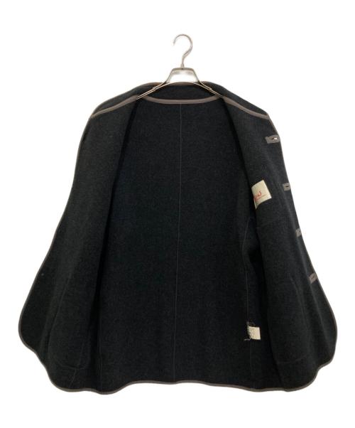 PAPAS（パパス）PAPAS (パパス) ソフトメルトンジャケット グレー サイズ:Mの古着・服飾アイテム