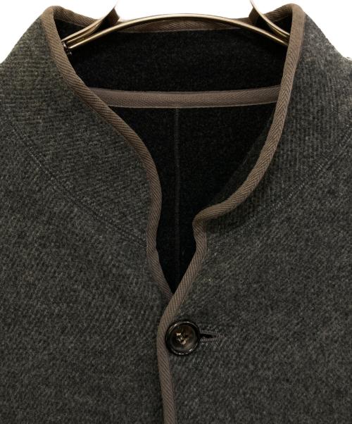 PAPAS（パパス）PAPAS (パパス) ソフトメルトンジャケット グレー サイズ:Mの古着・服飾アイテム