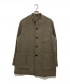 PAPASパパス）の古着「スタンドカラージャケット」｜グレー