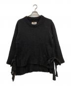 MM6 Maison Margielaエムエムシックスメゾンマルジェラ）の古着「モヘア混ニット　S52GP0091」｜ブラック