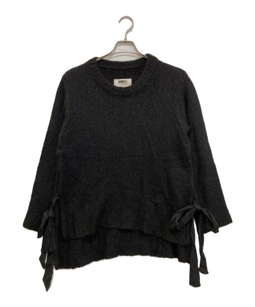 MM6 Maison Margiela（エムエムシックスメゾンマルジェラ）MM6 Maison Margiela (エムエムシックスメゾンマルジェラ) モヘア混ニット　S52GP0091 ブラック サイズ:Mの古着・服飾アイテム