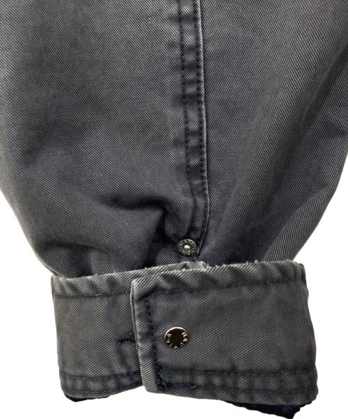 NAUTICA（ノーティカ）NAUTICA (ノーティカ) 中綿クラッシュドチノジップブルゾン　253-1541 グレー サイズ:Mの古着・服飾アイテム