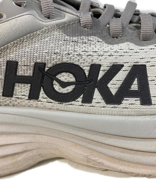 HOKAONEONE（ホカオネオネ）HOKAONEONE (ホカオネオネ) BONDI8 グレー サイズ:25.5の古着・服飾アイテム