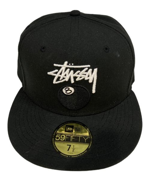 stussy（ステューシー）stussy (ステューシー) New Era (ニューエラ) 59FIFTY 8BALL STOCK ブラックの古着・服飾アイテム