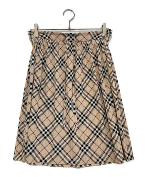 BURBERRY BLUE LABEL（バーバリー ブルー レーベル）BURBERRY BLUE LABEL (バーバリー ブルー レーベル) ノバチェックミディスカート ベージュ サイズ:36の古着・服飾アイテム