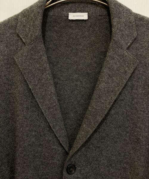JIL SANDER（ジルサンダー）JIL SANDER (ジルサンダー) ウールニットジャケット グレー サイズ:44の古着・服飾アイテム
