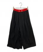 COMME des GARCONSコムデギャルソン）の古着「80's ウエスト切替ラップデザインサルエルパンツ」｜ブラック