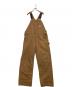 CarHartt（カーハート）の古着「80‘Sダブルニーオーバーオール」｜ブラウン
