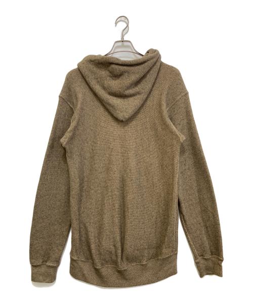 Schott（ショット）Schott (ショット) ソルトアンドペッパー ハーフジップ パーカー ブラウン サイズ:Lの古着・服飾アイテム