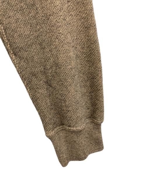 Schott（ショット）Schott (ショット) ソルトアンドペッパー ハーフジップ パーカー ブラウン サイズ:Lの古着・服飾アイテム