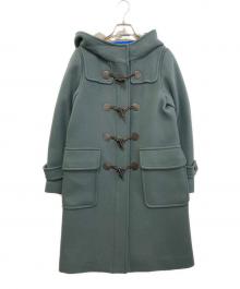 BLUE LABEL CRESTBRIDGE（ブルーレーベルクレストブリッジ）の古着「プライムメルトンダッフルコート」｜グリーン