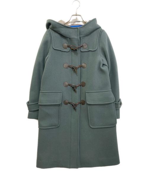 BLUE LABEL CRESTBRIDGE（ブルーレーベルクレストブリッジ）BLUE LABEL CRESTBRIDGE (ブルーレーベルクレストブリッジ) プライムメルトンダッフルコート グリーン サイズ:36の古着・服飾アイテム