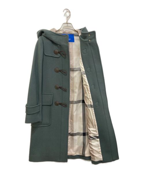 BLUE LABEL CRESTBRIDGE（ブルーレーベルクレストブリッジ）BLUE LABEL CRESTBRIDGE (ブルーレーベルクレストブリッジ) プライムメルトンダッフルコート グリーン サイズ:36の古着・服飾アイテム