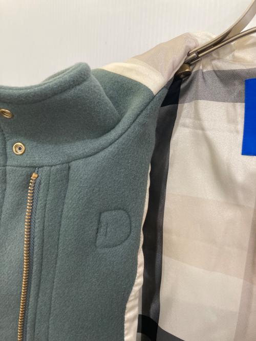 BLUE LABEL CRESTBRIDGE（ブルーレーベルクレストブリッジ）BLUE LABEL CRESTBRIDGE (ブルーレーベルクレストブリッジ) プライムメルトンダッフルコート グリーン サイズ:36の古着・服飾アイテム