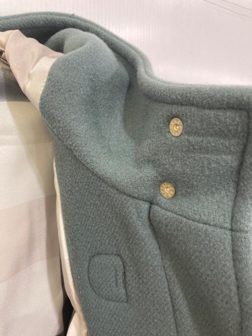 BLUE LABEL CRESTBRIDGE（ブルーレーベルクレストブリッジ）BLUE LABEL CRESTBRIDGE (ブルーレーベルクレストブリッジ) プライムメルトンダッフルコート グリーン サイズ:36の古着・服飾アイテム