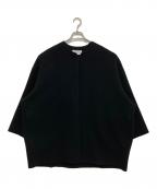ETRE TOKYOエトレトウキョウ）の古着「ウールリバーコクーンコート　1224600022-0」｜ブラック