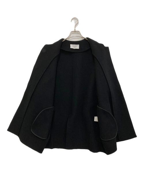 ETRE TOKYO（エトレトウキョウ）ETRE TOKYO (エトレトウキョウ) ウールリバーコクーンコート　1224600022-0 ブラック サイズ:Sの古着・服飾アイテム